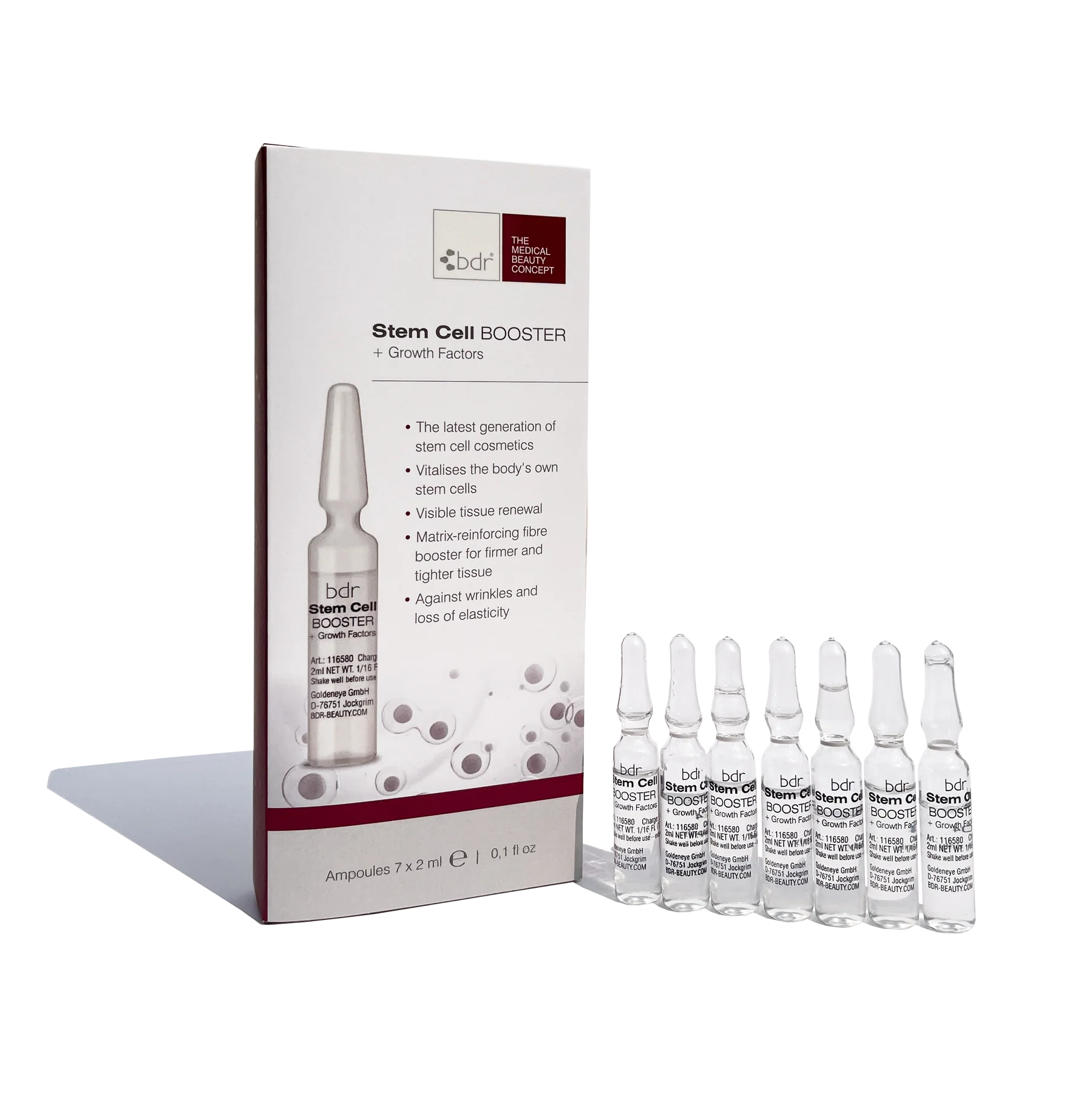 BDR ampulės su augimo faktoriais Stem Cell Booster