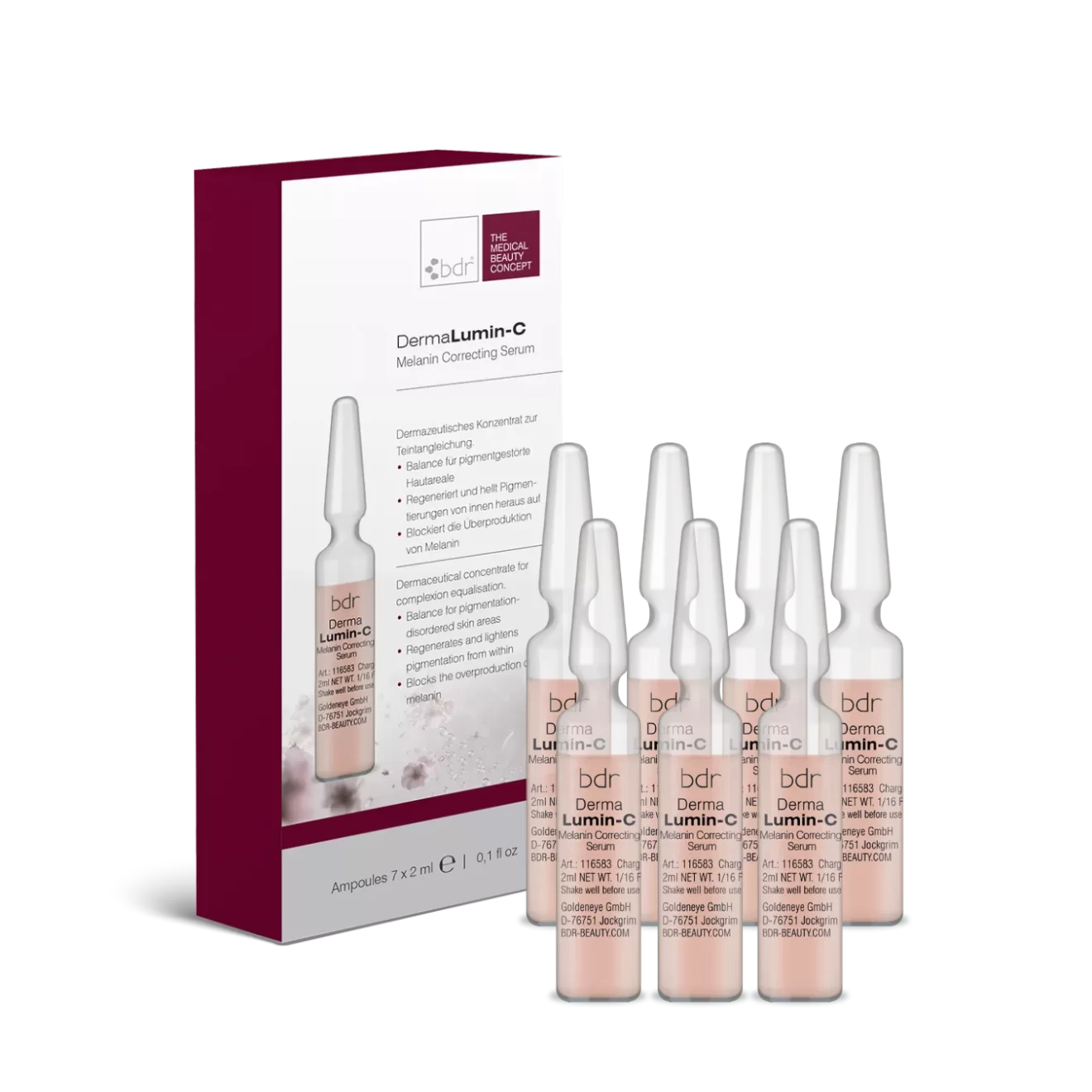 BDR® DERMALUMIN-C
Koncentruotas serumas nuo pigmentinių dėmių