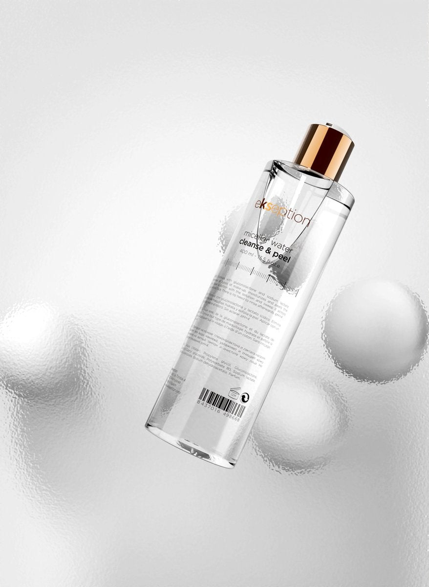 MICELLAR WATER CLEANSE & PEEL micelinis vanduo su poli-hidroksi rūgštimis, 400 ml
