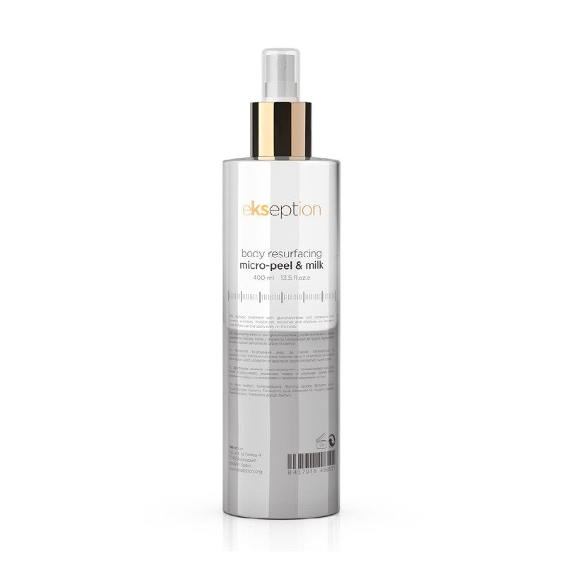 Ekseption BODY RESURFACING MICRO PEEL & MILK Drėkinamasis kūno pienelis, 400 ml