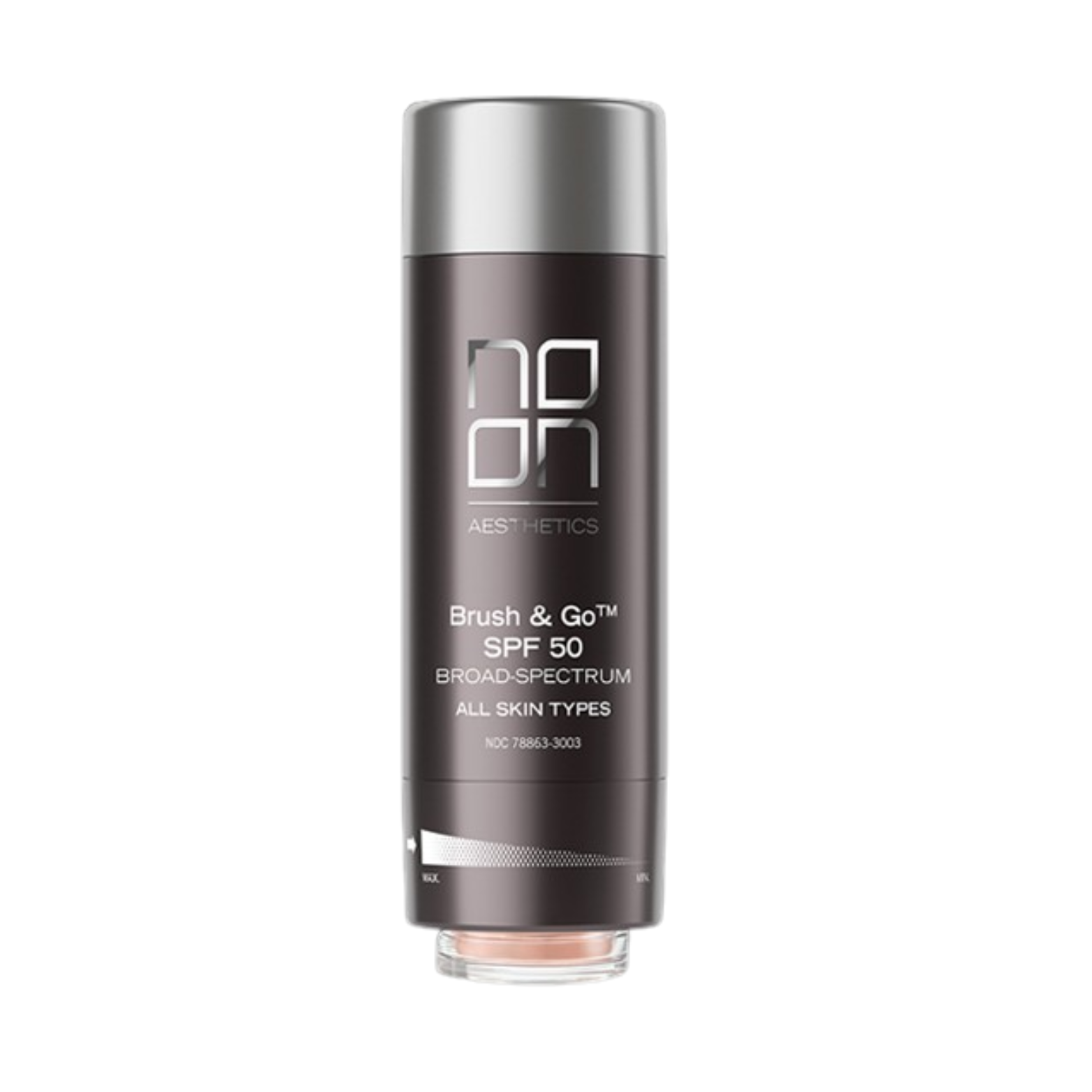 NOON BRUSH&amp;GO MINERAL SUN PROTECTION POWDER SPF 50 VISŲ TIPŲ ODAI (Tone 02), 2x5 g